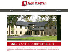 Tablet Screenshot of iweaverconstruction.com